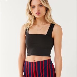NWT urban outfitters black thick strap top